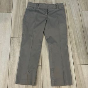 J Crew city fit stretch pants. Gray. Size 2. Excellent condition.